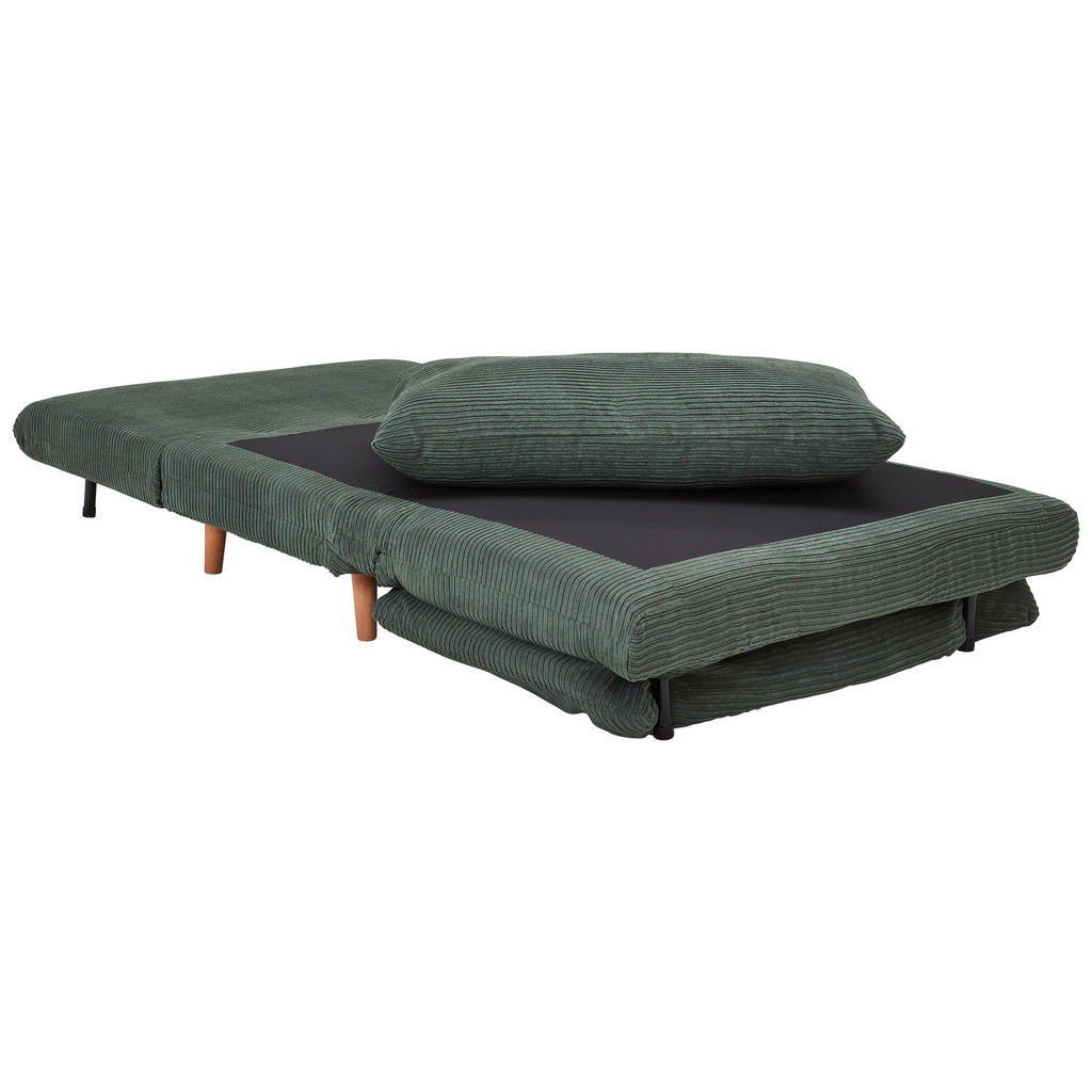Thumbnail - Carryhome Schlafsofa, Grün, Textil, Eiche, massiv, 1-Sitzer, Füllung: Polyester, 105x80x90 cm, Bsci, Relaxfunktion, Lieg...