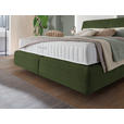 BOXSPRINGBETT 160/200 cm  in Olivgrün  - Schwarz/Olivgrün, Design, Kunststoff/Textil (160/200cm) - Johann Jakob