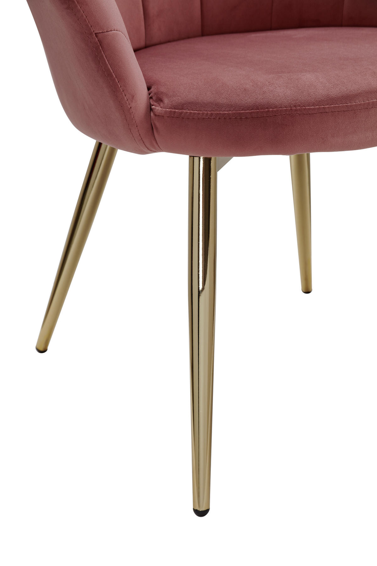 ŽIDLE S PODRUČKAMI, samet, růžová - růžová/barvy zlata, Konvenční, kov/textil (47,5/80/53cm) - MID.YOU