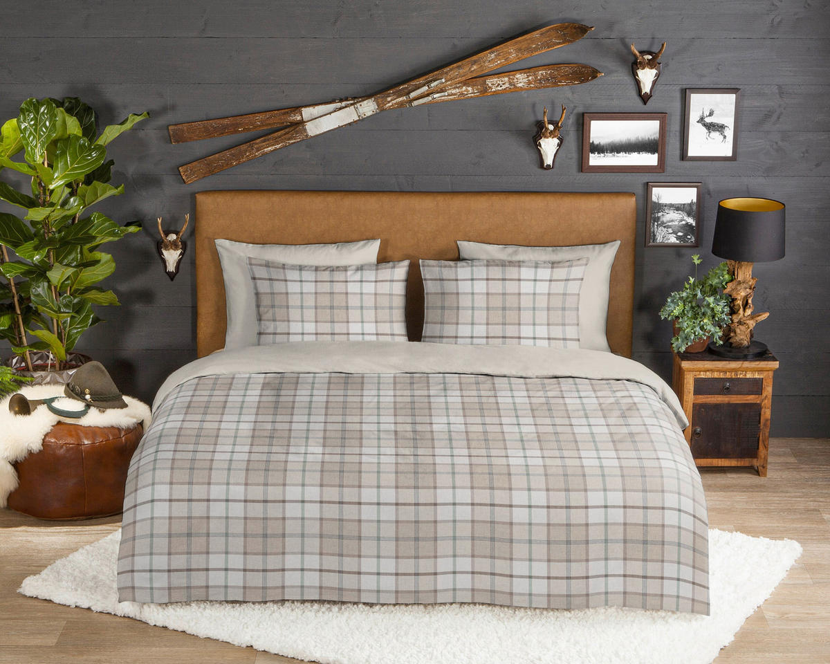 BETTWÄSCHE Good Morning Flanell, Biber 140/200 cm  - Sandfarben/Ecru, Basics, Textil (140/200cm)