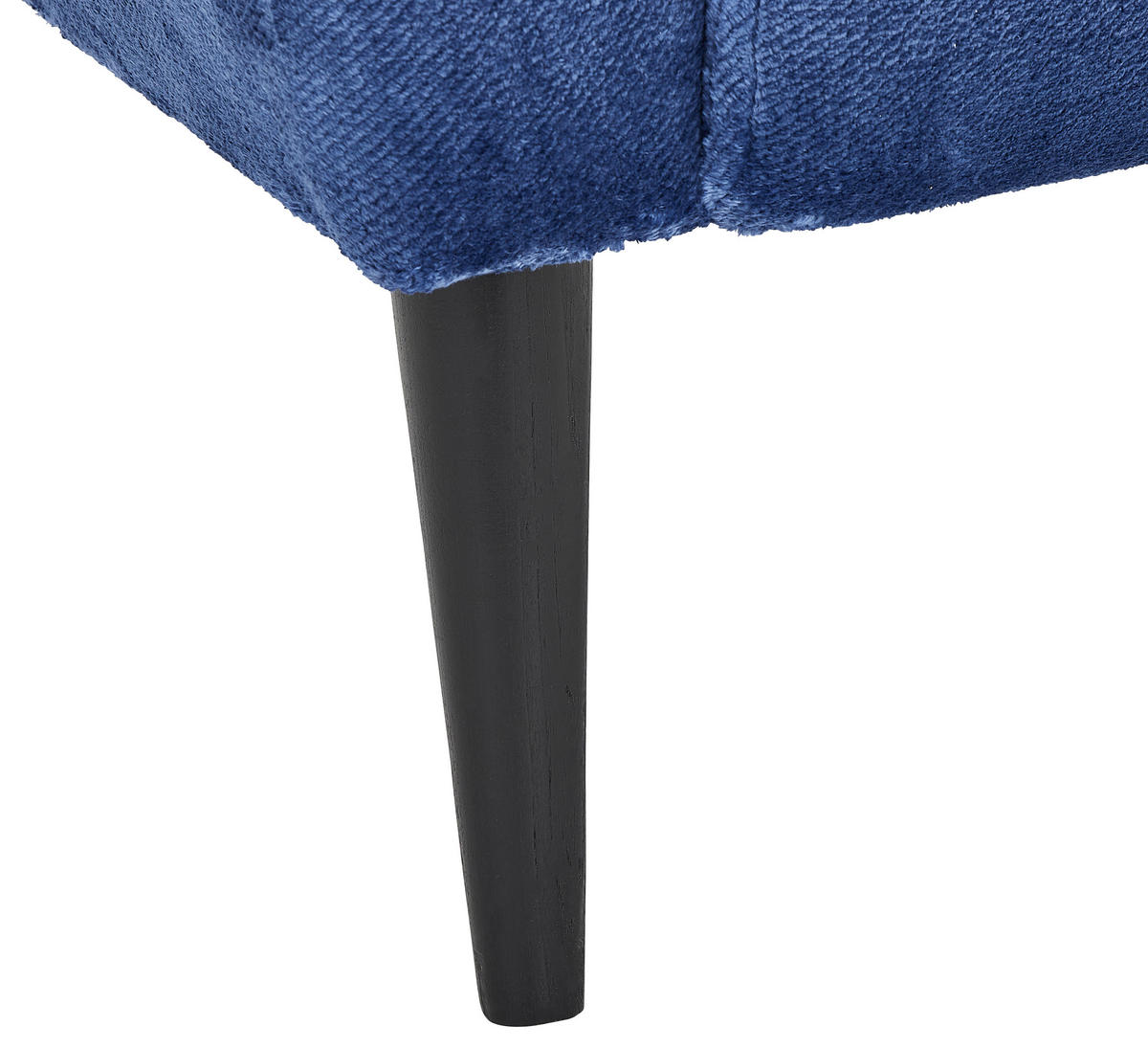 FOTEL - fekete/kék, Design, textil/fa (77/93/80cm) - MID.YOU