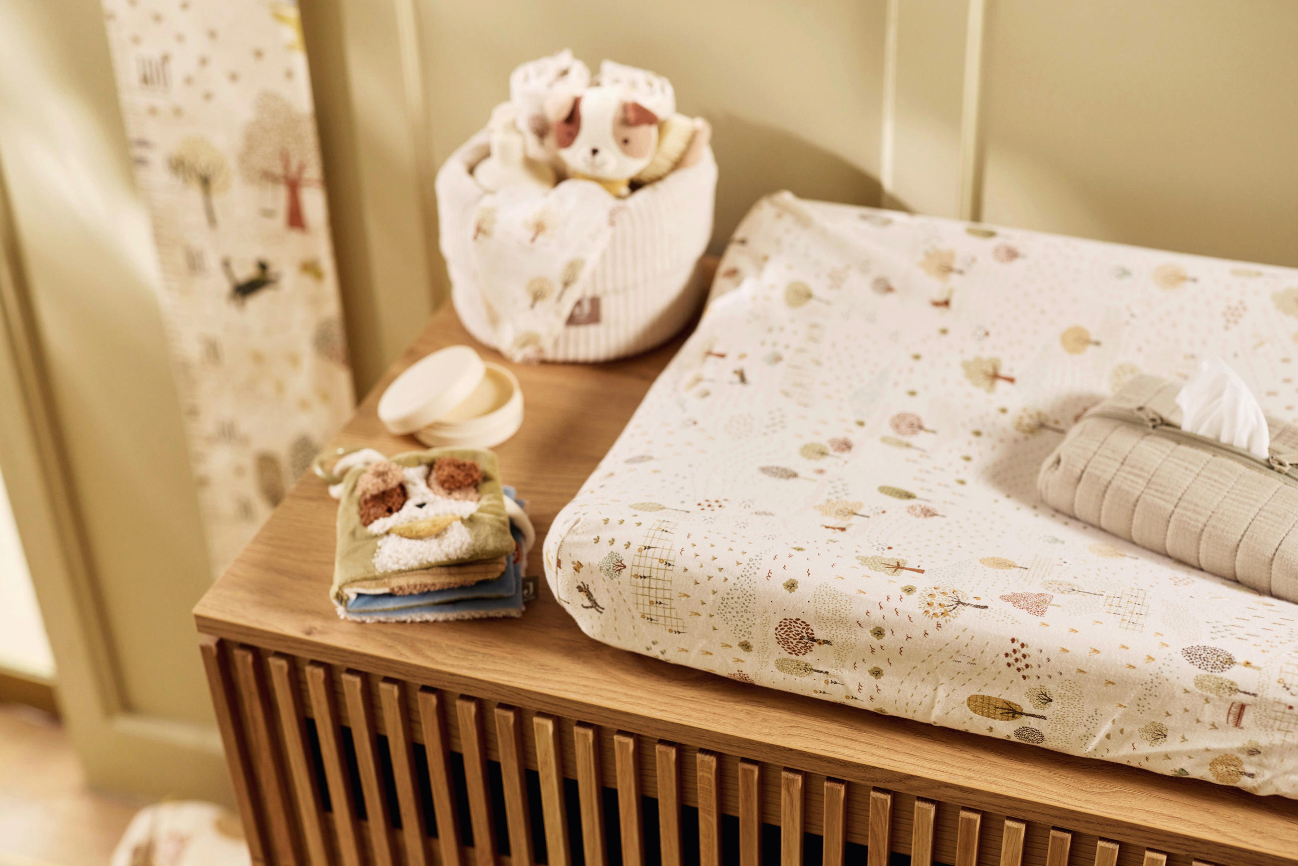 Navlaka za previjalnu podlogu  Tiny Park  - Basics (50/70/1cm) - JOLLEIN