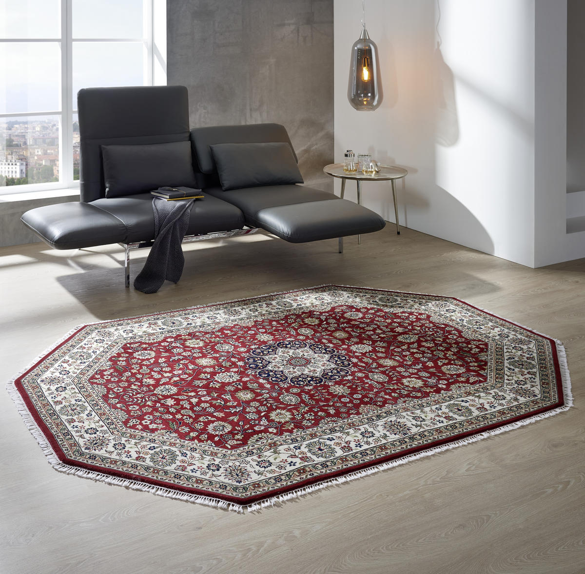 ORIENTALISK MATTA 120/180 cm Alkatif Classic  - beige/röd, Lifestyle, textil (120/180cm) - Cazaris