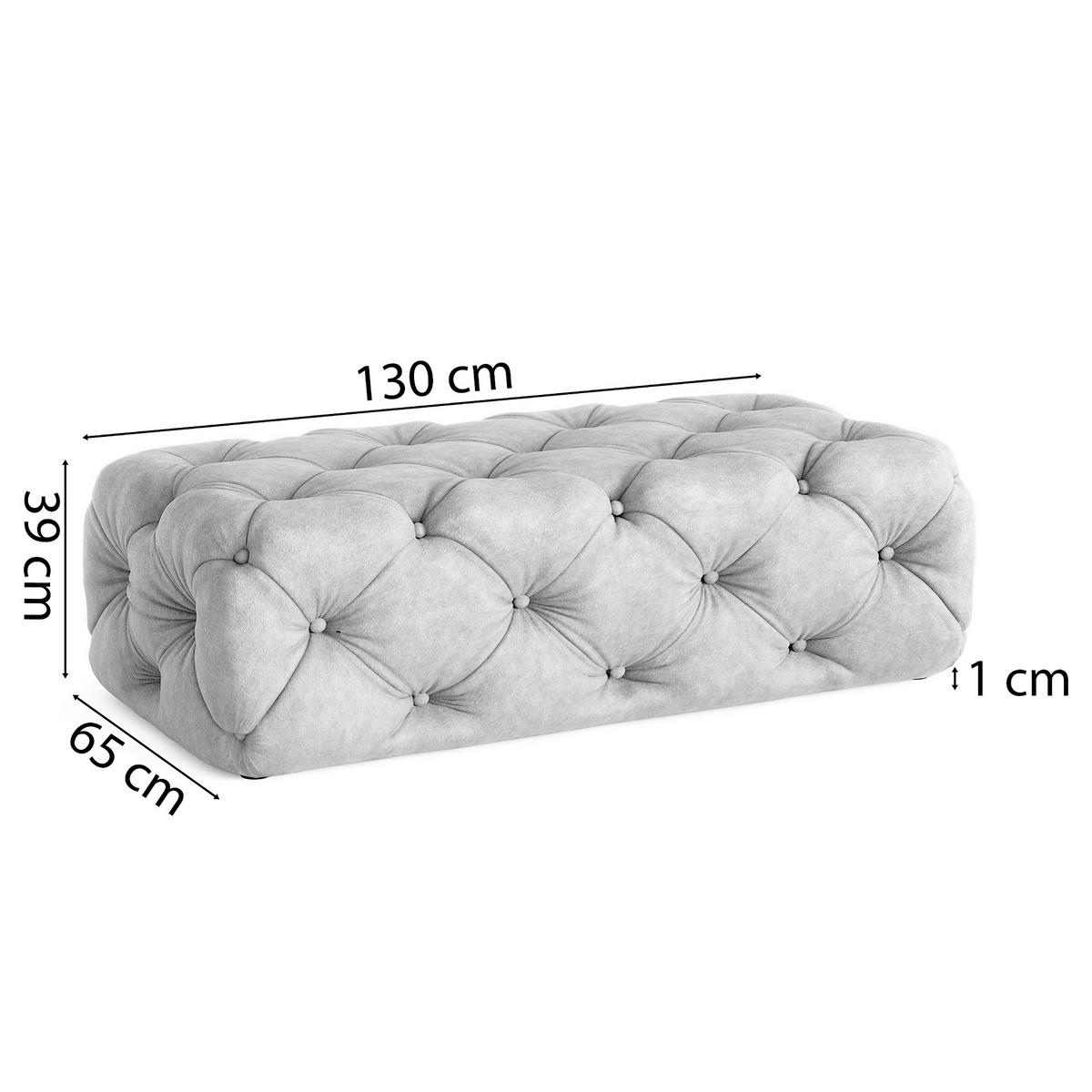 HOCKER in Textil Waldgrün  - Waldgrün/Schwarz, Design, Kunststoff/Textil (130/39/65cm) - P & B