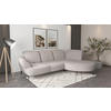 ECKSOFA in Chenille Silberfarben  313/208 cm  - Silberfarben/Schwarz, MODERN, Textil/Metall (313/208cm) - Sit & More