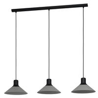 HÄNGLAMPA Abreosa 108/28/110 cm  - grå/svart, Design, metall (108/28/110cm) - Eglo
