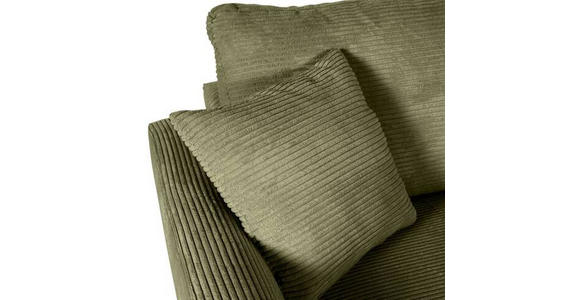 CloseUp von Landscape ECKSOFA Dunkelgrün Cord.