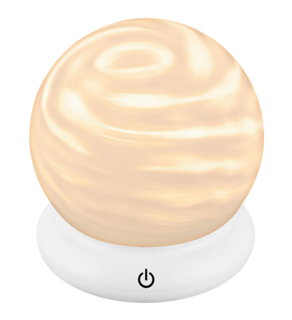 LED ASZTALI LÁMPA - fehér, Basics, műanyag (20/20/2cm)