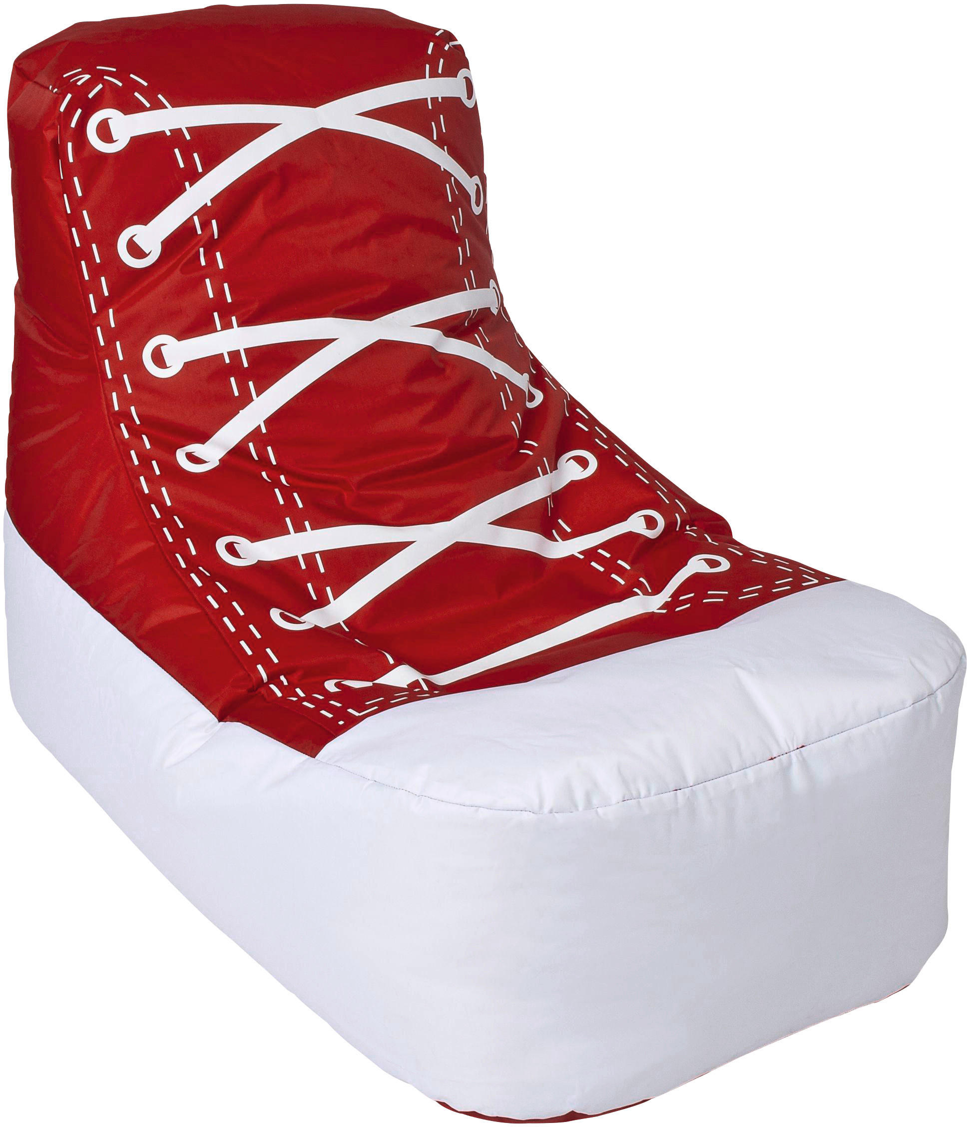 SITZSACK 280 l  - Rot/Weiß, Design, Textil (105/60/70cm)