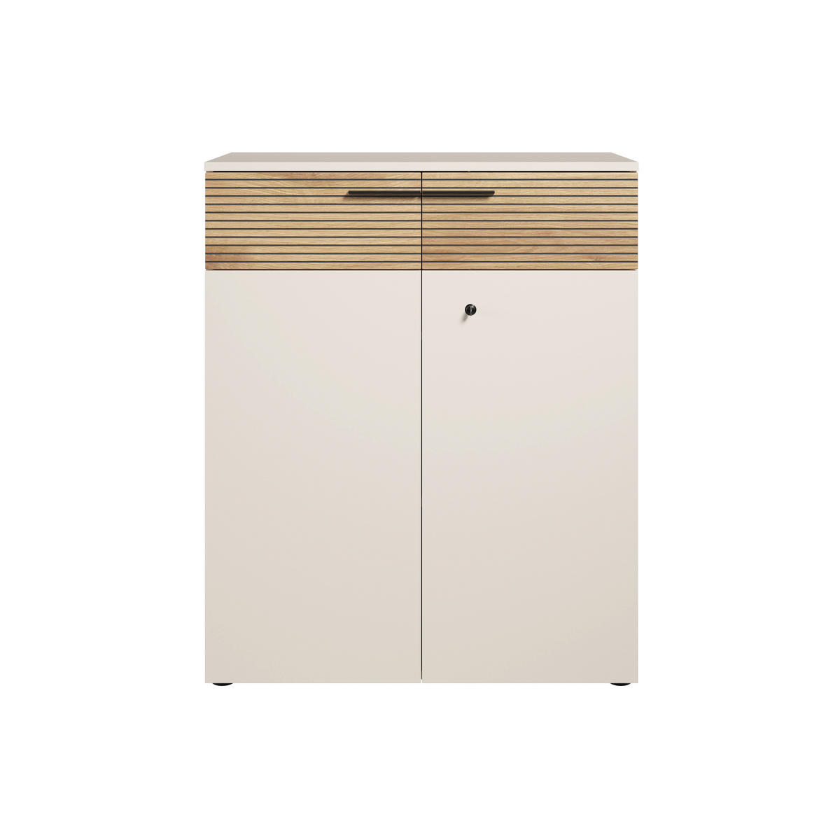 KOMMODE Florida, 89,8/110/43 cm,  - Kaschmir/Eichefarben, MODERN, Holzwerkstoff/Kunststoff (89,8/110/43cm) - Novel