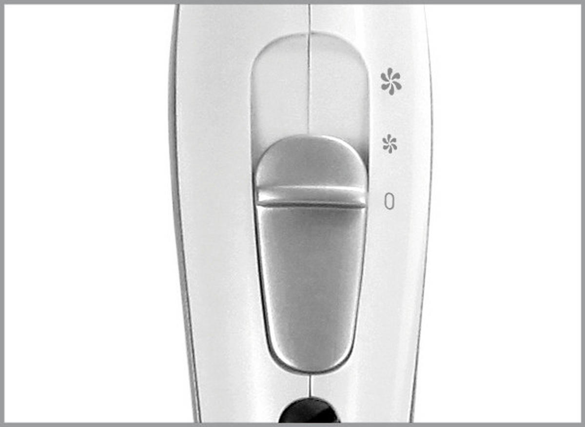 HAARTROCKNER - Weiss/Silberfarben, Modern, Kunststoff (18/11/7cm)