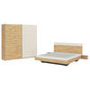 SCHLAFZIMMER Champagner, Eiche Artisan  - Champagner/Eiche Artisan, Design, Holzwerkstoff - Rauch Möbel