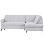 ECKSOFA in Chenille Hellgrau  - Hellgrau/Schwarz, MODERN, Holz/Textil (241/184cm) - Carryhome