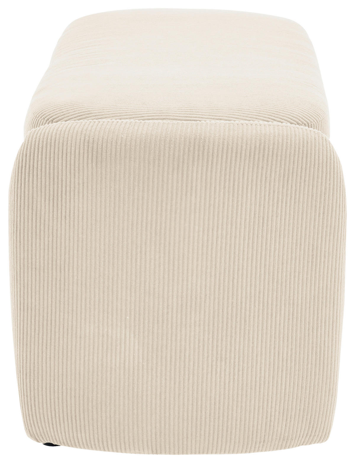 HOCKERBANK in Textil Beige  - Beige/Schwarz, Design, Kunststoff/Textil (114/47/42cm) - P & B