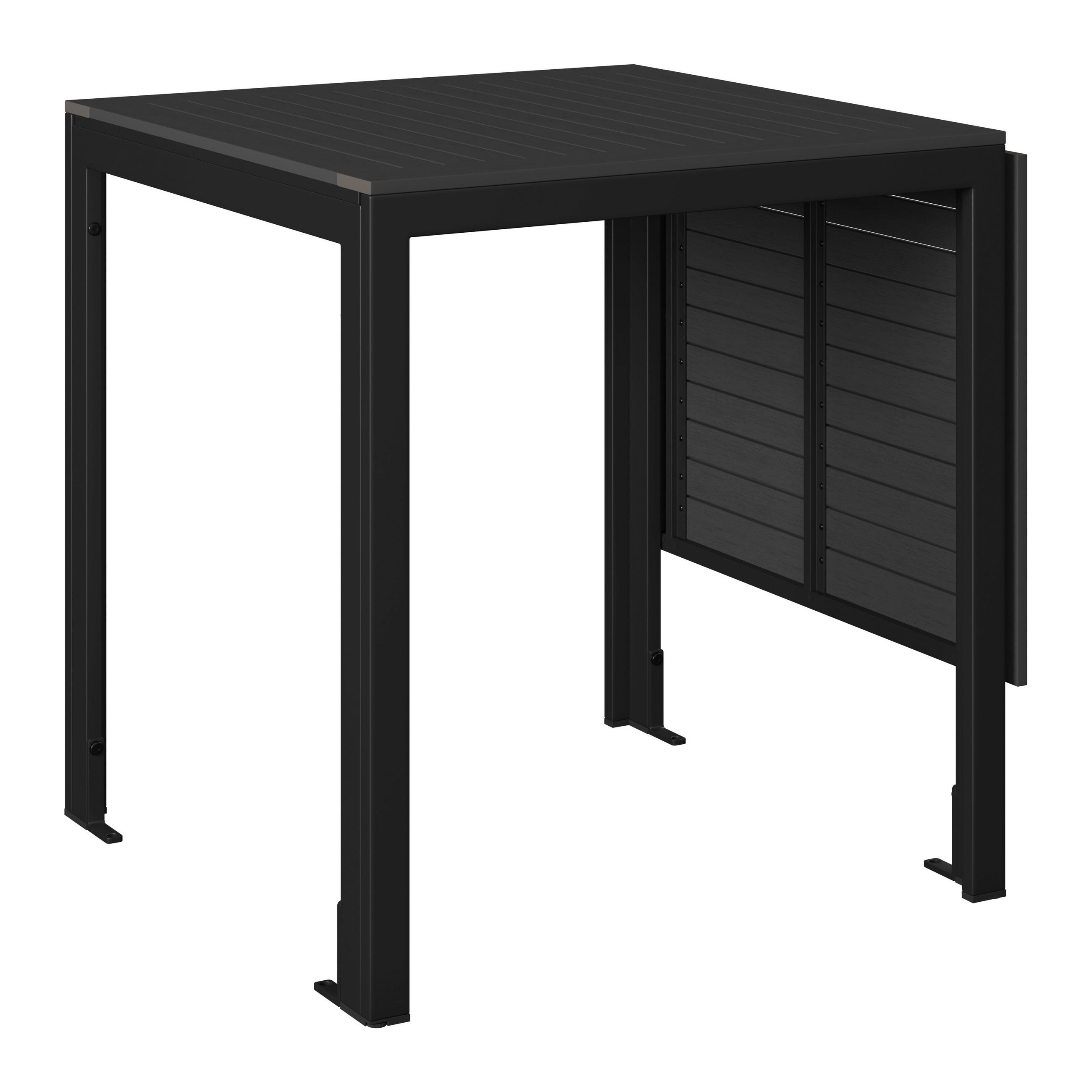 GARTENTISCH  - Dunkelgrau, MODERN, Kunststoff/Metall (123/70/75/70cm) - Ambia Garden