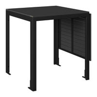 GARTENTISCH  - Dunkelgrau, MODERN, Kunststoff/Metall (123/70/75/70cm) - Ambia Garden