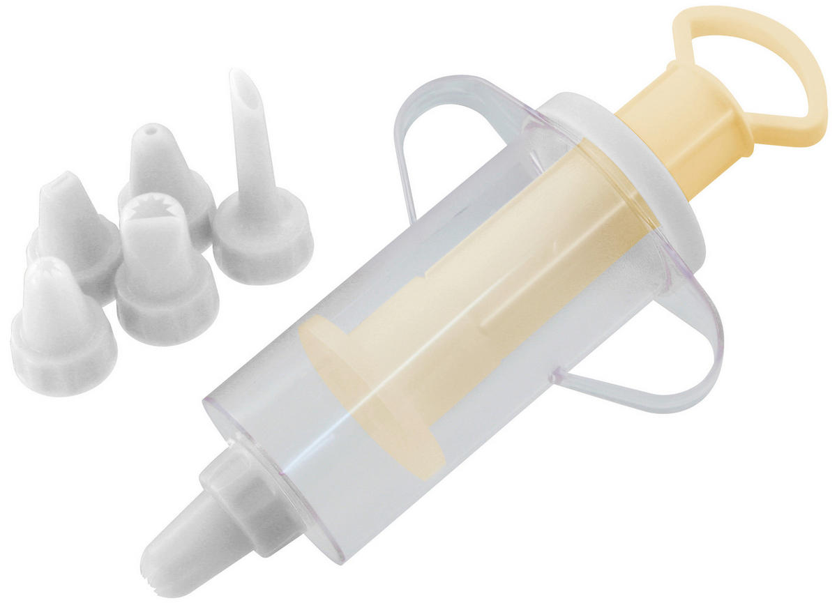 DEKORATIONSSPRITS - klar/vit, Basics, plast (17/9,5/5,5cm) - Fackelmann