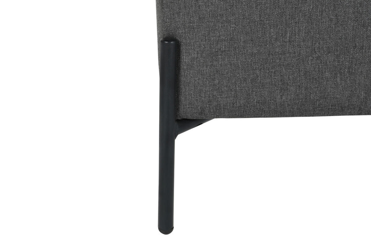 ŠATNÍ LAVICE, 95/41.5/37 cm - černá/tmavě šedá, Design, kov/textil (95/41.5/37cm) - MID.YOU