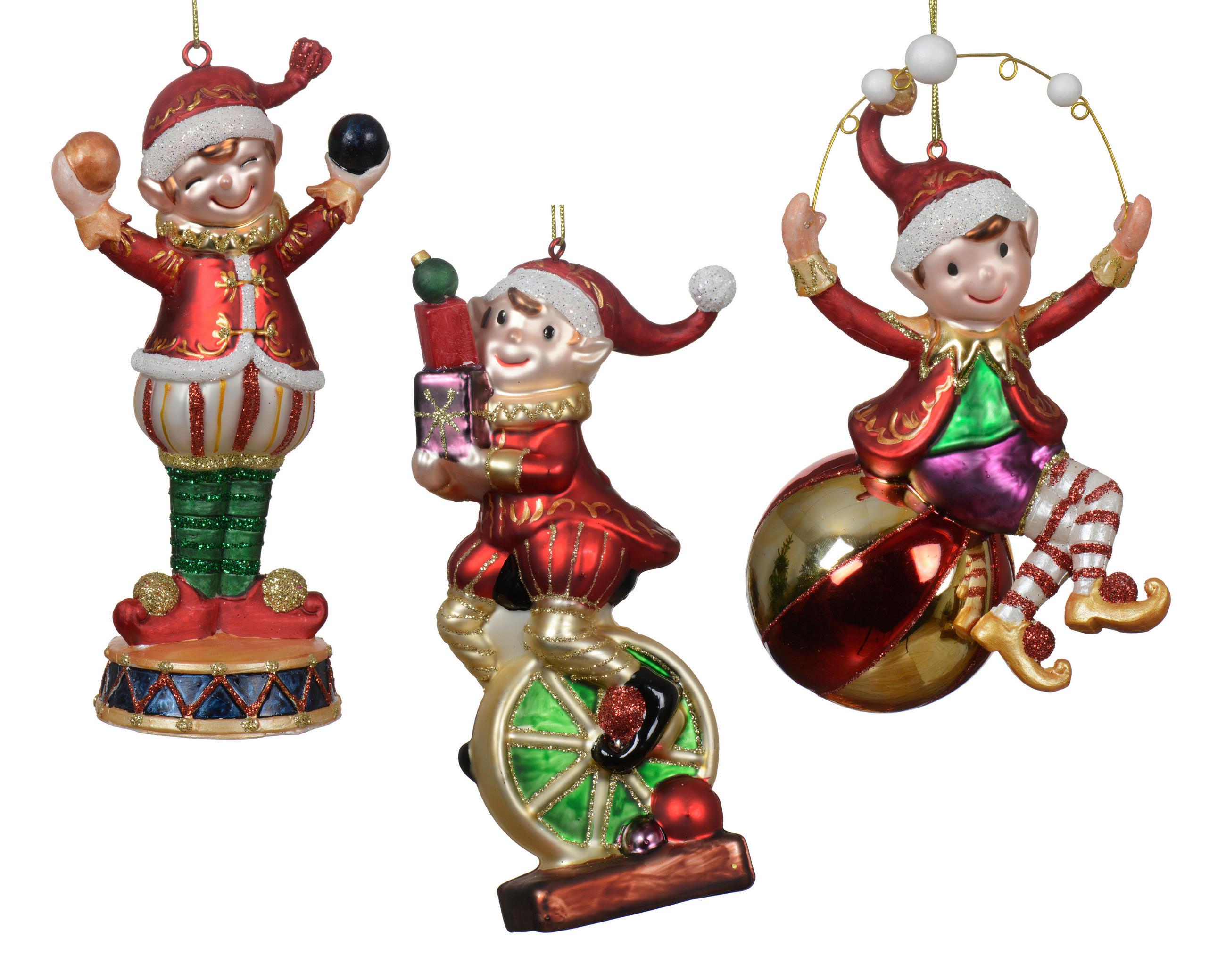 CHRISTBAUMKUGEL  - Multicolor, LIFESTYLE, Glas (7.7/5.4/14.7cm)