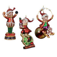 CHRISTBAUMKUGEL  - Multicolor, LIFESTYLE, Glas (7.7/5.4/14.7cm)