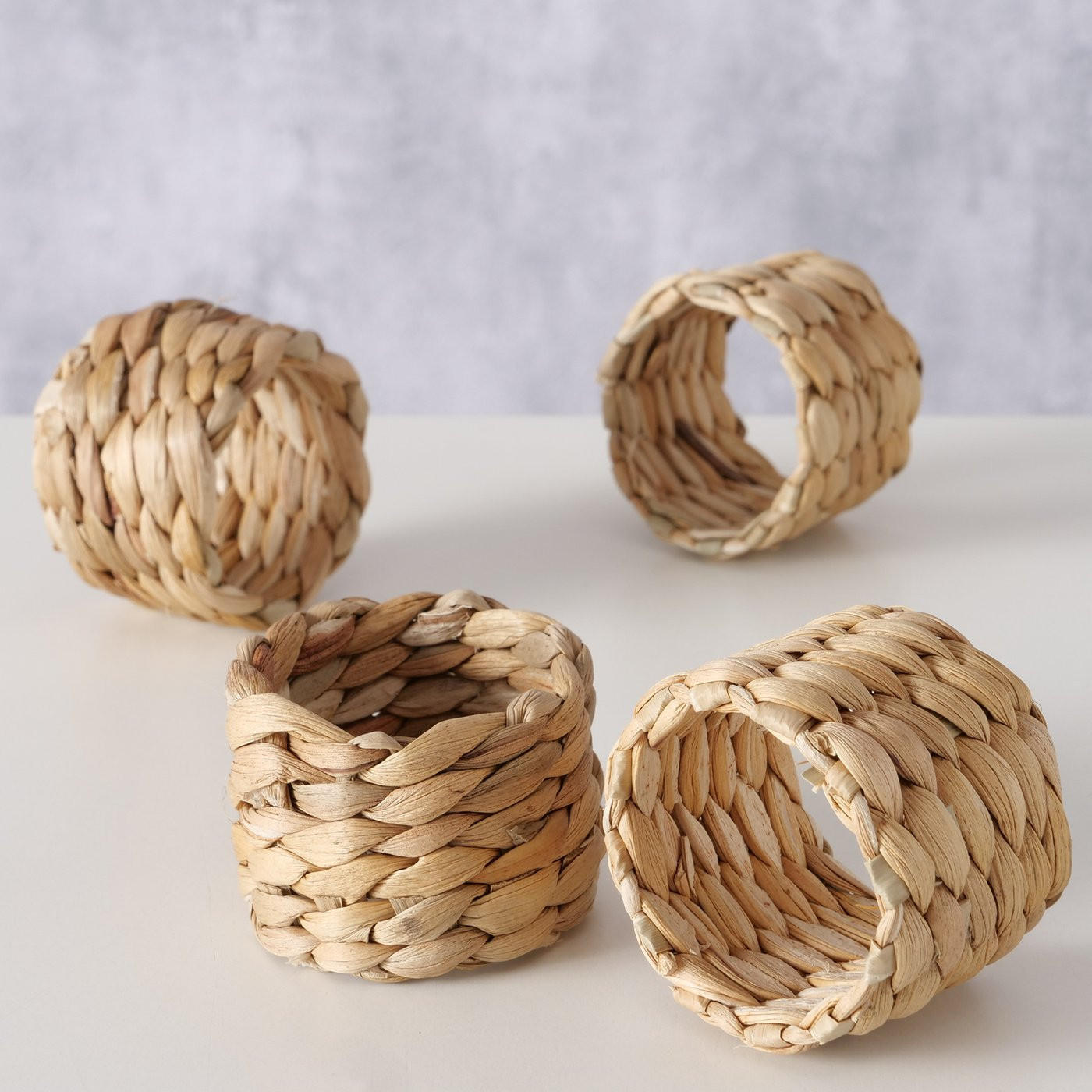 SERVETTRING    - naturfärgad, Basics, naturmaterial (4,5/3,5cm)