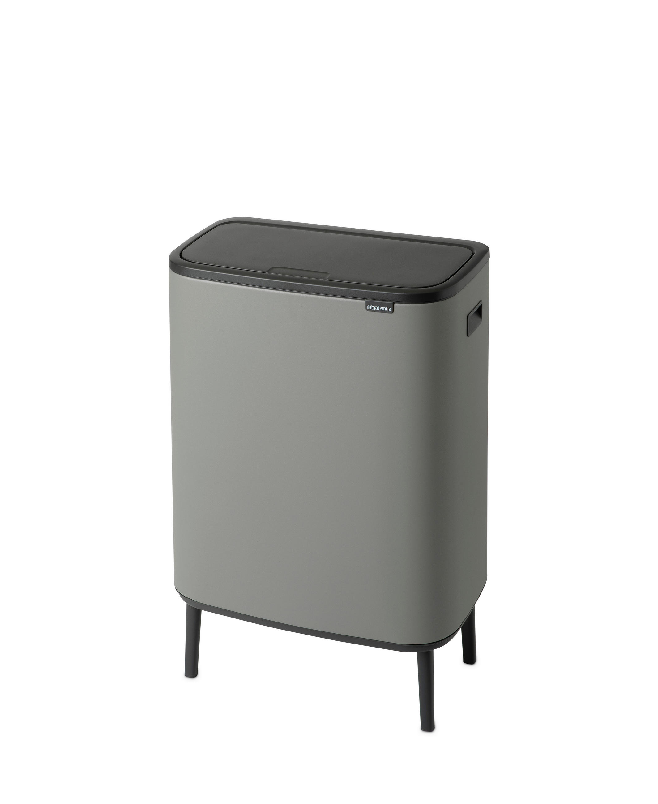 SZEMETESVÖDÖR  - fekete/szürke, Basics, műanyag/fém (60Ll) - Brabantia