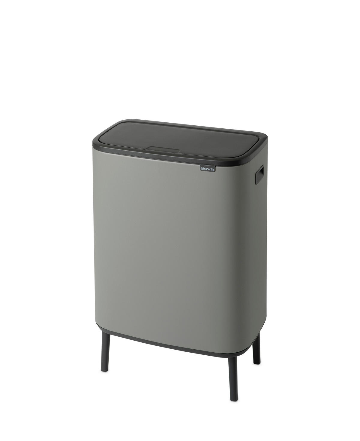 SZEMETESVÖDÖR  - fekete/szürke, Basics, műanyag/fém (60Ll) - Brabantia