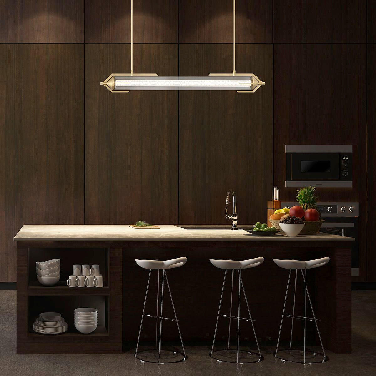 LED-HÄNGELEUCHTE    - Goldfarben, KONVENTIONELL, Glas/Metall (16/12,2/13,8cm) - Elstead Lighting