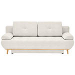 SCHLAFSOFA in Flachgewebe Beige  - Beige/Naturfarben, Design, Holz/Textil (200/71/95cm) - Novel