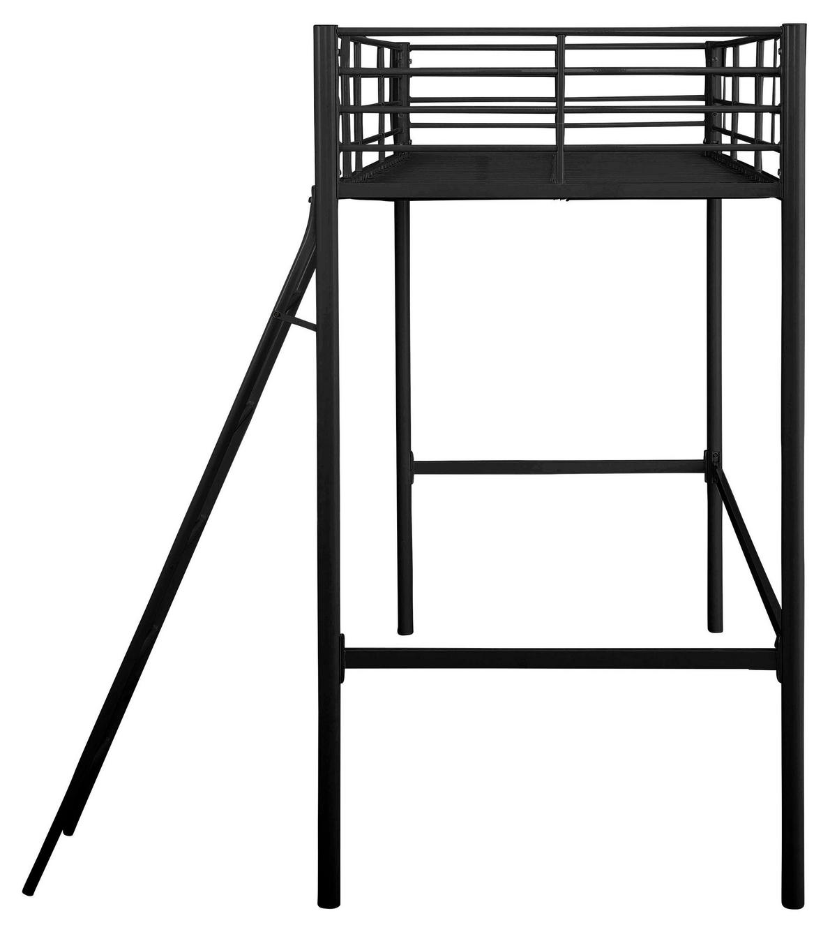 HOCHBETT 90/200 cm  - Schwarz, Design, Metall (90/200cm) - MID.YOU