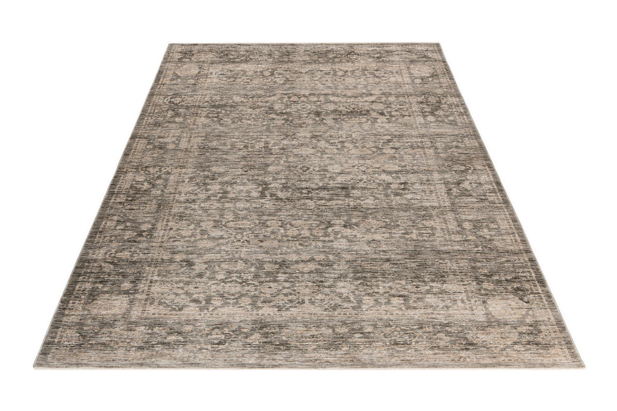 VINTAGE-TEPPICH 60/110 cm My Everest Grau  - Grau, Basics, Textil (60/110cm) - Obsession