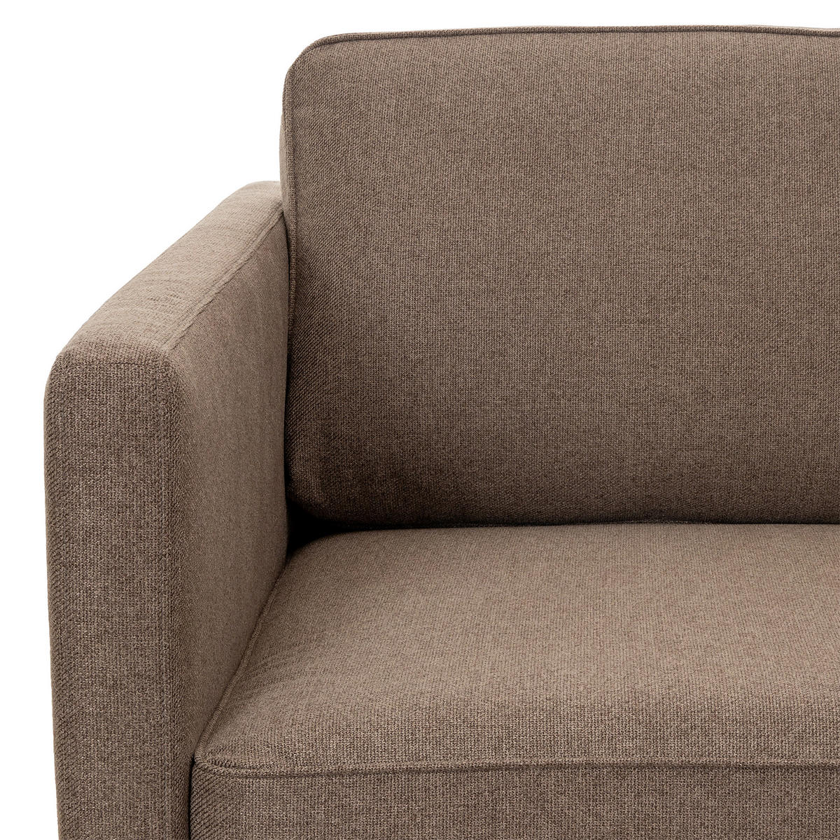 SOFFA i svart, brun  - brun/svart, Basics, metall/trä (290/85/225cm) - Hom`in