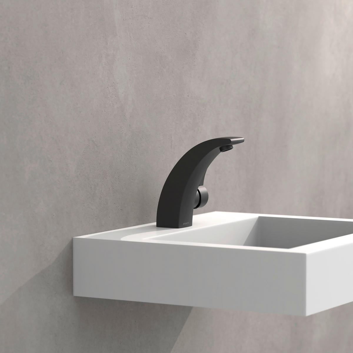 WASCHTISCHARMATUR 5,0/17,0/15,0 cm  - Schwarz, MODERN, Metall (5,0/17,0/15,0cm) - Schütte