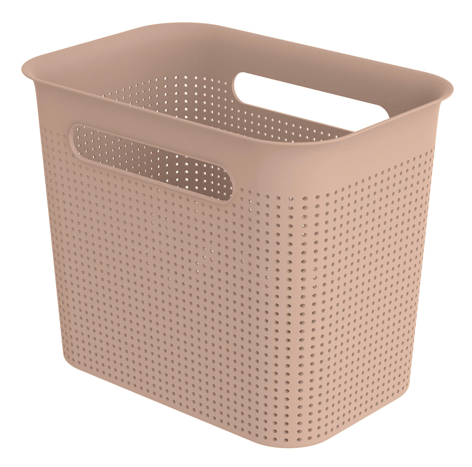 BOX, plast - růžová, Basics, plast (26,2/18/21,1cm)