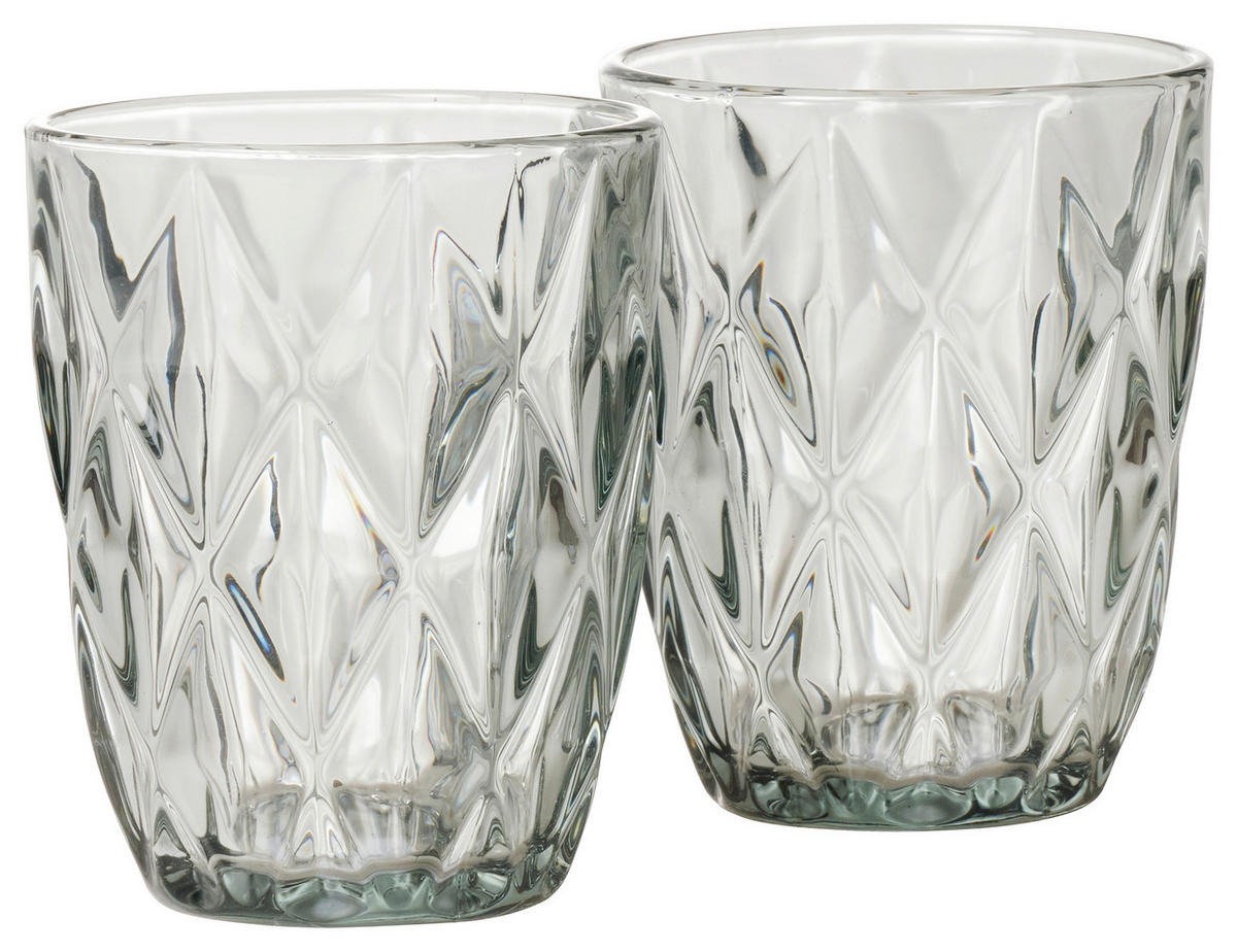 DRICKSGLAS 260 ml  - grå, Basics, glas (8/10cm) - Novel