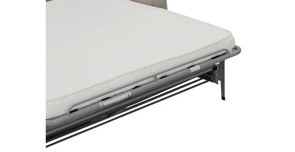 SCHLAFSOFA Leinenoptik Taupe  - Taupe/Schwarz, Design, Kunststoff/Textil (198/91/100cm) - Carryhome