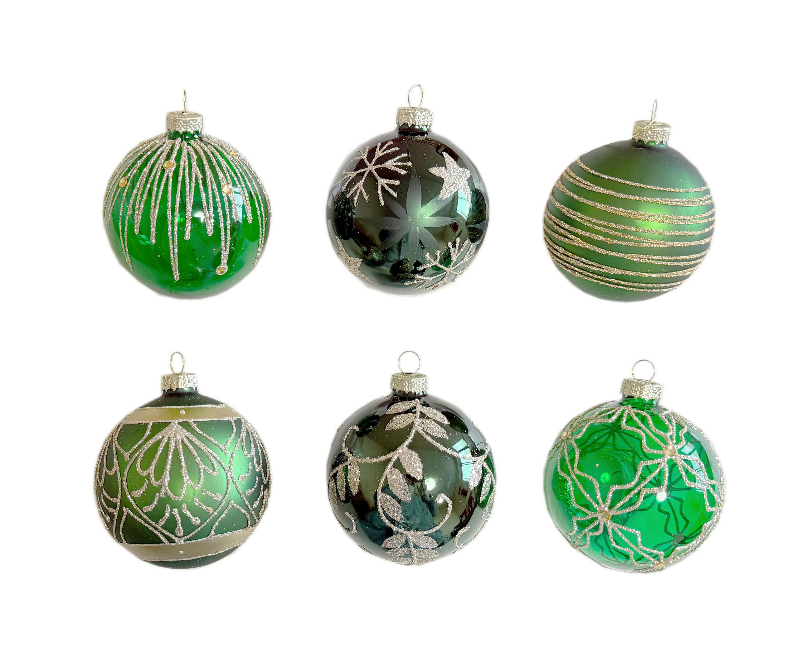 CHRISTBAUMKUGEL 10 cm  - Goldfarben/Grün, LIFESTYLE, Glas/Kunststoff (10cm) - X-Mas