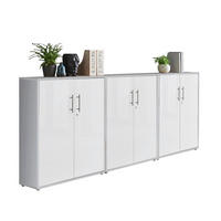 AKTENSCHRANK Grau, Weiß  - Weiß/Grau, MODERN, Holzwerkstoff (253,2/113,6/33cm) - MID.YOU