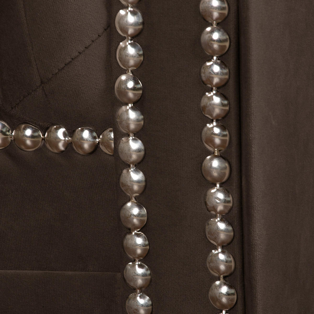 SESSEL in Velours Braun  - Braun, Design, Holz/Textil (110/82/90cm) - P & B