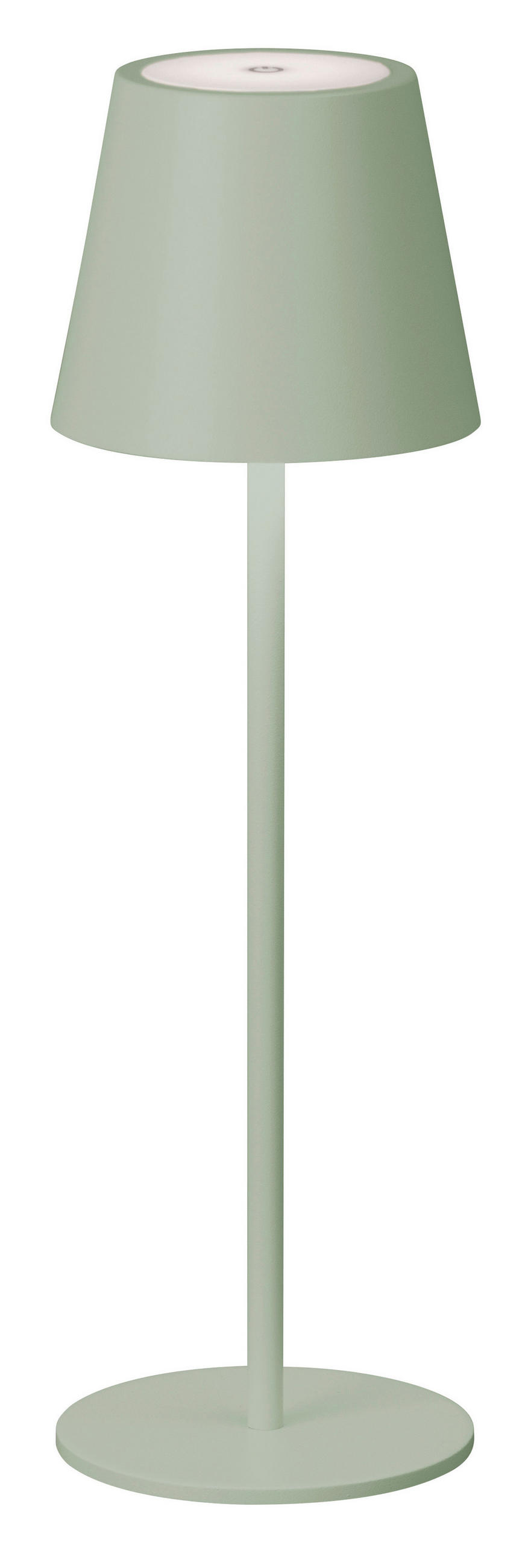 XXXLutz Akku-Tischleuchte Viletto Salbeigrün 28-36 cm