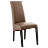 STUHL  in Lederlook Textil  - Buche Kolonial/Cappuccino, KONVENTIONELL, Holz/Textil (47/102/57cm) - Carryhome
