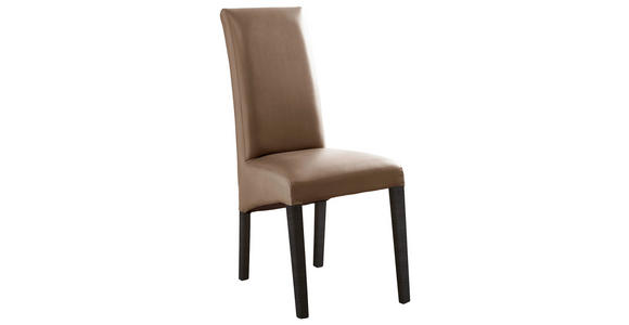 STUHL  in Lederlook Textil  - Buche Kolonial/Cappuccino, KONVENTIONELL, Holz/Textil (47/102/57cm) - Carryhome