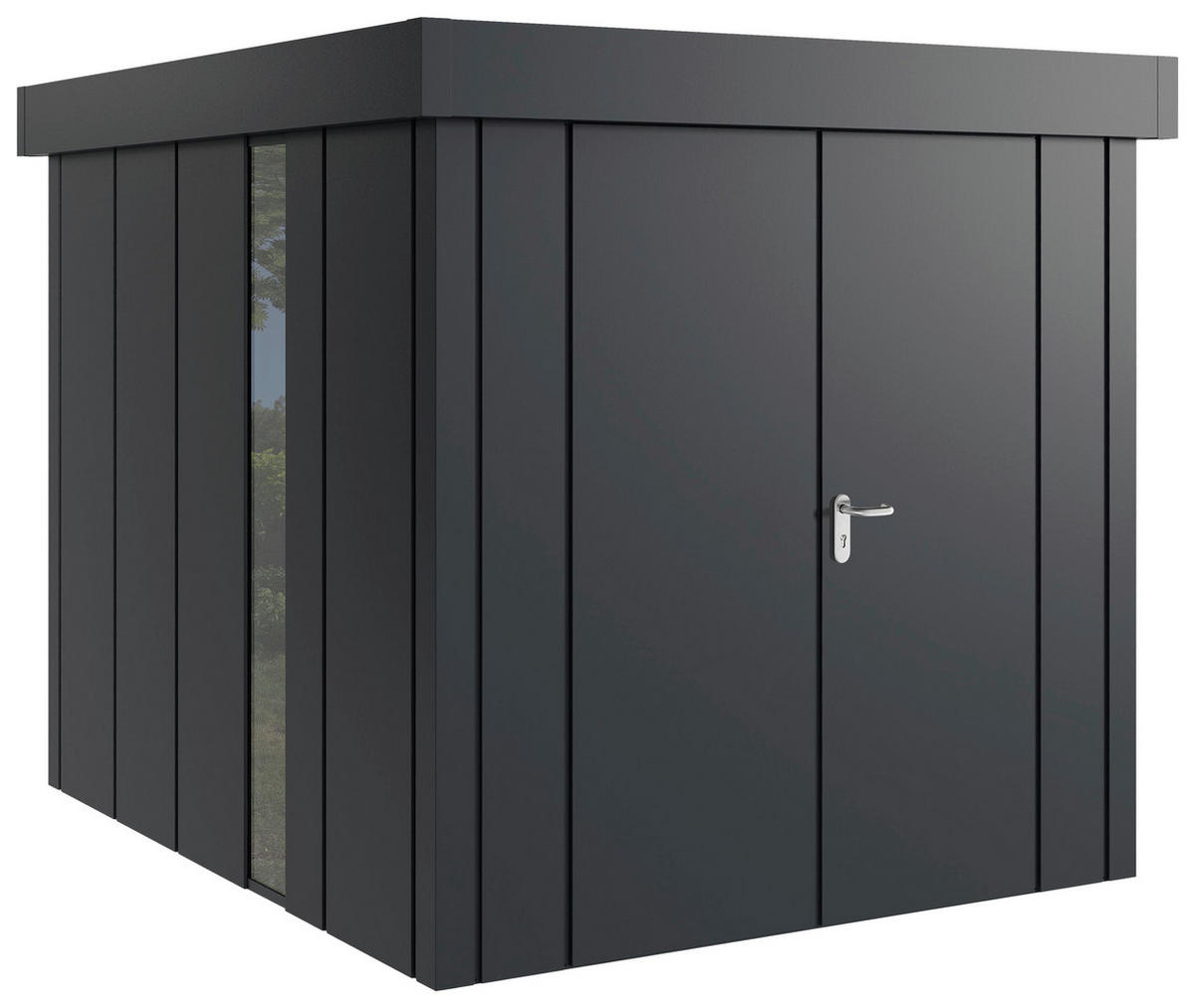 GERÄTEHAUS 229/220/277 cm  - Anthrazit, Basics, Metall (229/220/277cm)