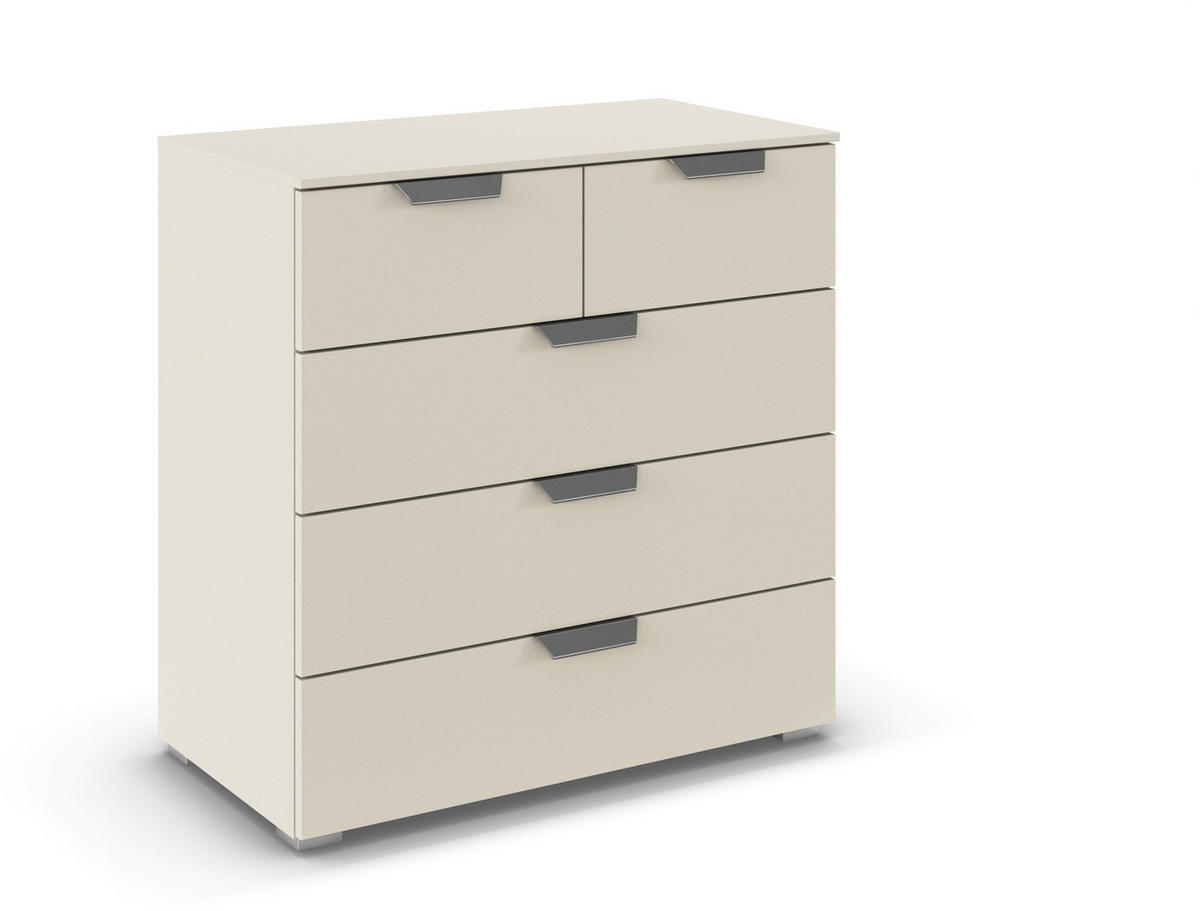 KOMMODE  in 80/81/42 cm  - Chromfarben/Champagner, Design, Holzwerkstoff/Metall (80/81/42cm) - Carryhome