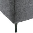SCHLAFSOFA  mit Stoffauswahl, Liegefunktion, Schlafen auf Sitzhöhe, Rücken echt Flachgewebe Dunkelgrau  - Dunkelgrau/Schwarz, KONVENTIONELL, Textil/Metall (197/75/100cm) - Carryhome