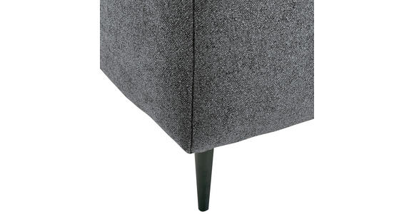 SCHLAFSOFA  mit Stoffauswahl, Liegefunktion, Schlafen auf Sitzhöhe, Rücken echt Flachgewebe Dunkelgrau  - Dunkelgrau/Schwarz, KONVENTIONELL, Textil/Metall (197/75/100cm) - Carryhome