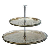 ETAGERE 2-stöckig - Braun, KONVENTIONELL, Glas/Metall (29/4cm) - Ritzenhoff Breker