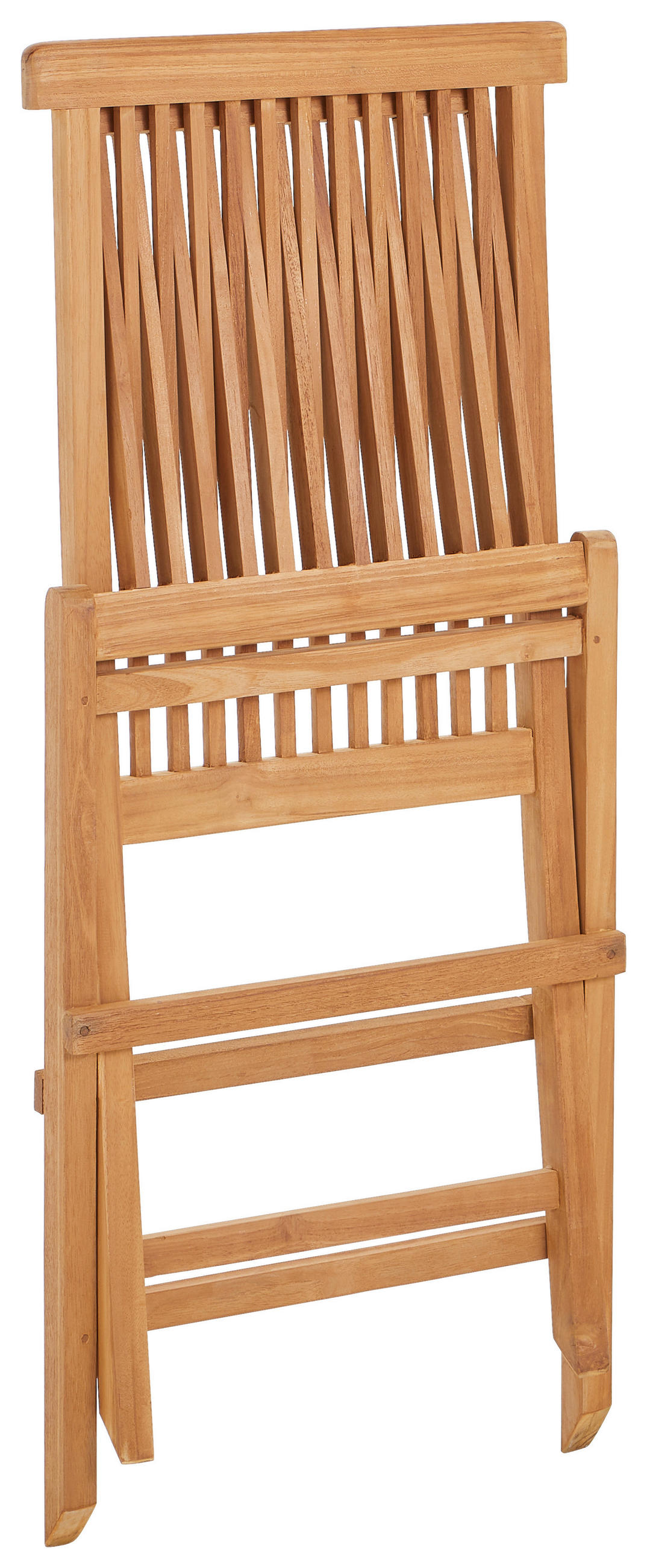 GARTENKLAPPSTUHL Teakholz Teakfarben  - Teakfarben, Natur, Holz (43/84/47cm) - Ambia Garden