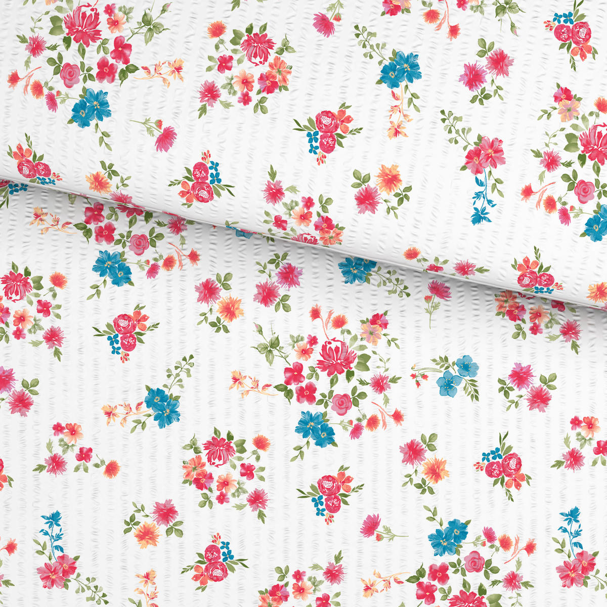 BETTWÄSCHE Seersucker 140/200 cm  - Multicolor, KONVENTIONELL, Textil (140/200cm) - Esposa