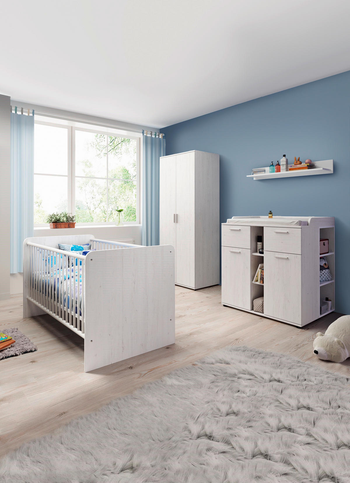 BABYZIMMER Chico  - Weiß, Basics, Holzwerkstoff - My Baby Lou